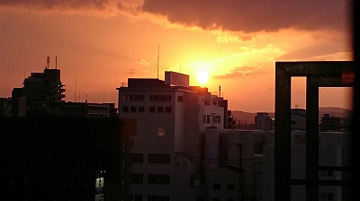 岡山イオン夕焼け